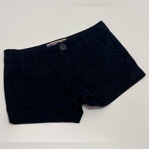 Women’s Junior Wallflower Black Denim Shorts